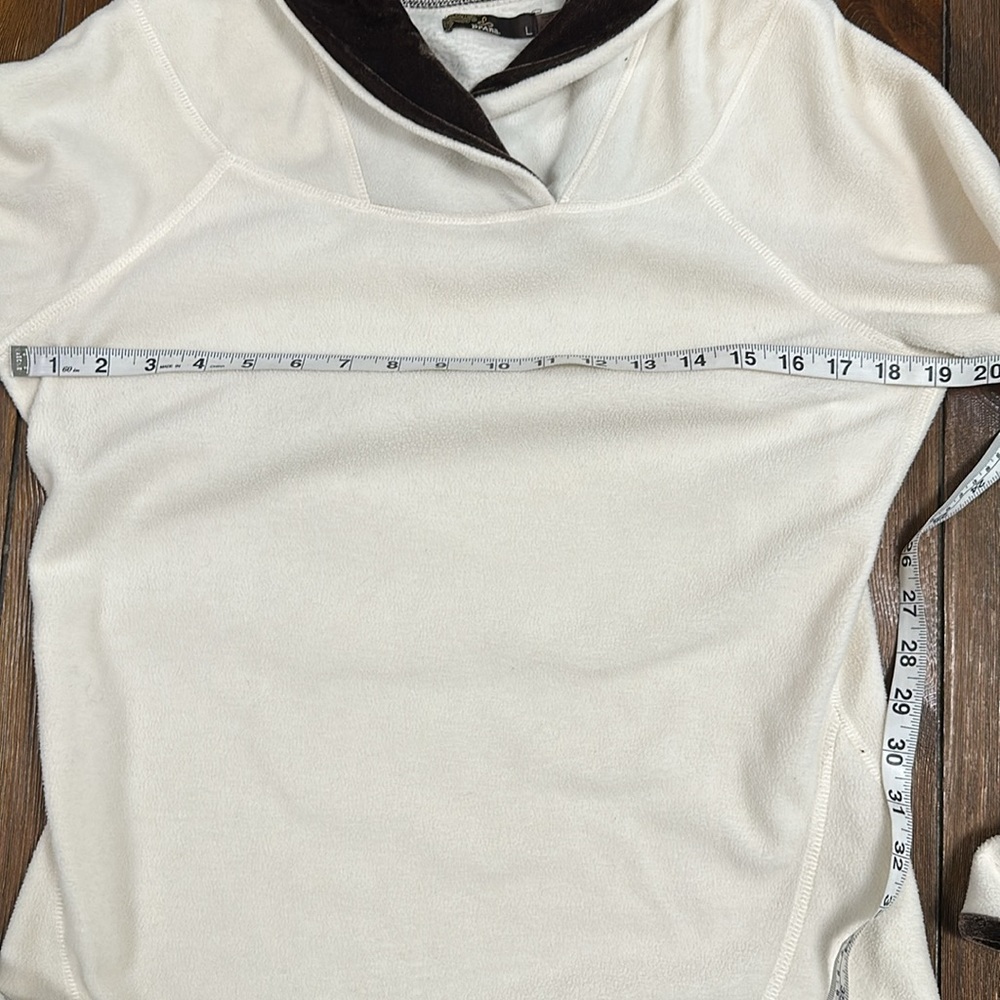 prAna Twisty Fleece Velvet Shawl Collar Pullover Base Layer Sweater - Picture 4 of 8